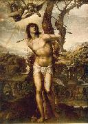 SODOMA, Il St. Sebastian aet oil painting
